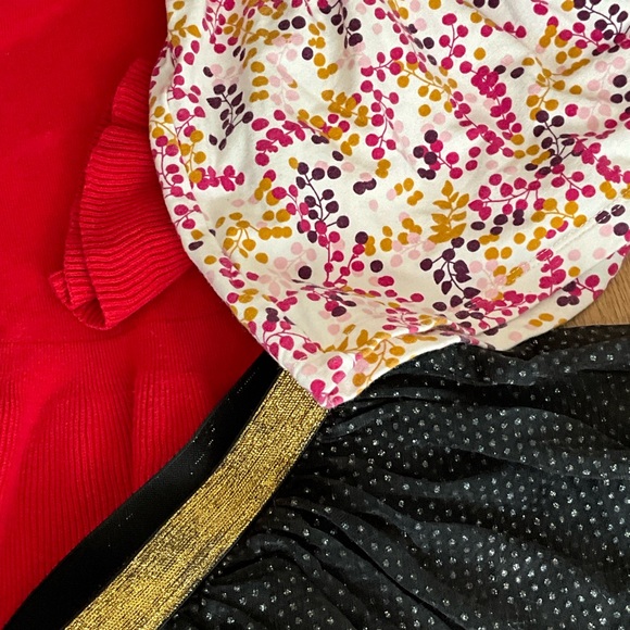 GAP Red Sweater and Plaid Dress Set - Picture 3 of 4